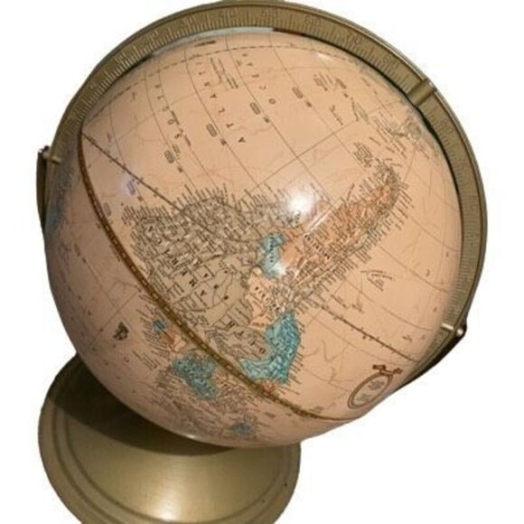 Vintage Cram’s Imperial World 12” Globe With Metal Base - Picture 6 of 8